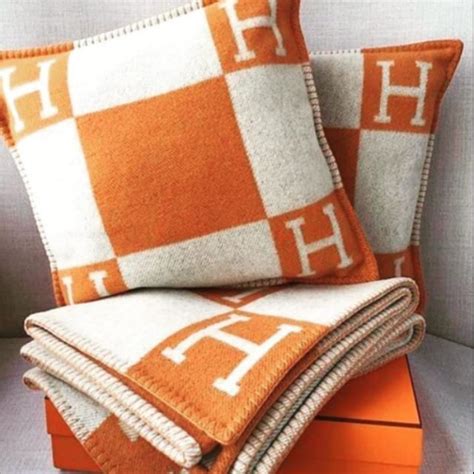 hermes cushion|hermes pillow and blanket.